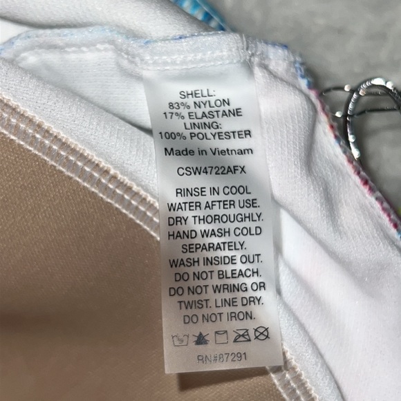 NWT- Johnny Was Women Fleur Braided Wrap One Piece Bathing Suit- Size 2X - Picture 15 of 15